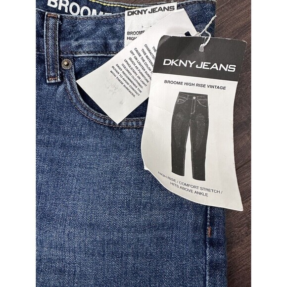 DKNY Women's Jeans Broome High Rise Vintage Comfort stretch Denim Blue Size 29/8 - Picture 4 of 9